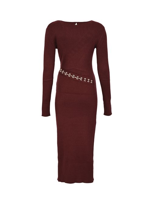 Abito midi glam rock in maglia a costine Patrizia Pepe | 2A2960 K291M536